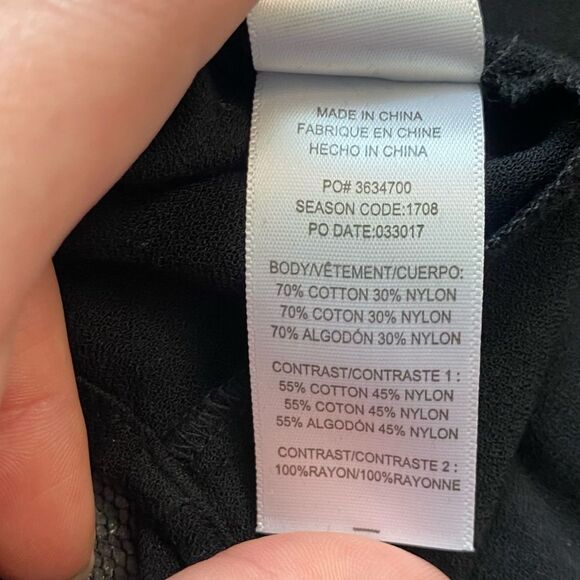 7 For All Mankind Black Sheer Ruffled Blouse with Bell Sleeves - Picture 4 of 9